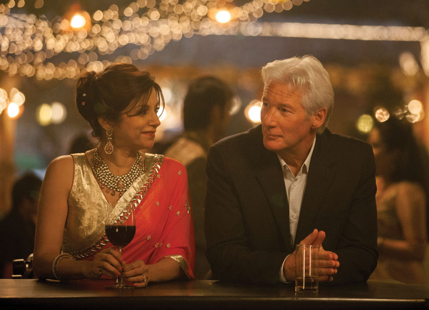 Lilette Dubey and Richard Gere (r) in “The Second Best Exotic Marigold Hotel.”