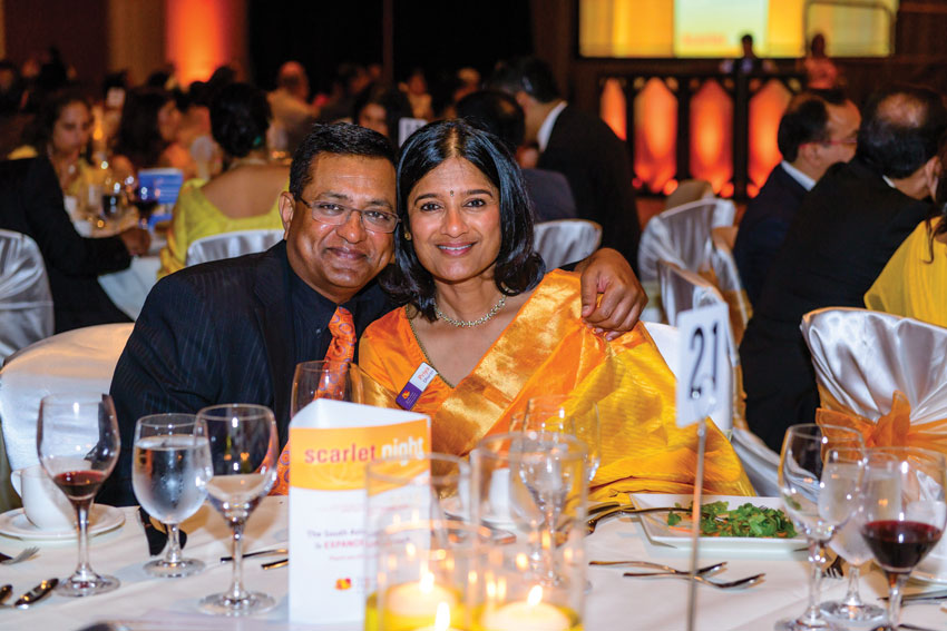 Expansion donors Priya Dharan, chair of marketing, South Asian Heart Center with husband Murali Dharan.