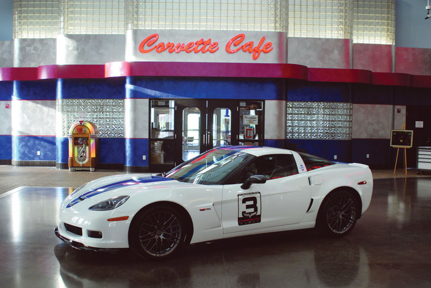 A view of the Corvette Café. (National Corvette Museum) 