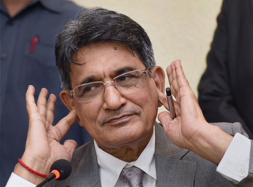 Justice R.M. Lodha, Chairman of the Supreme Court-appointed Justice Lodha Committee announcing the committee's verdict on Indian Premier League fixing, in New Delhi, July 14. (Kamal Singh | PTI) 