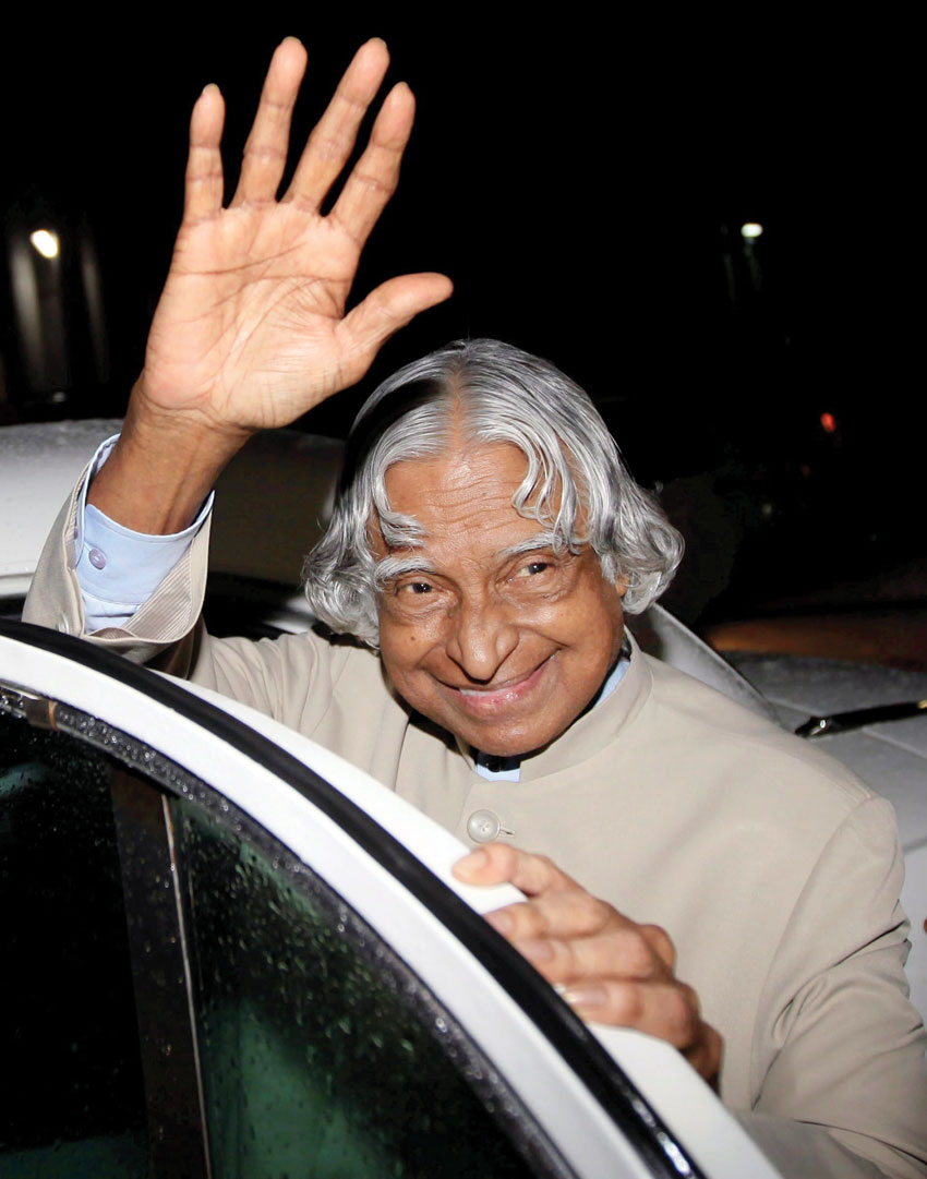 File photo of former President A.P.J. Abdul Kalam in Mumbai in June 2010. Kalam passed away in Shillong, July 27. He was 83. (Press Trust of India) 