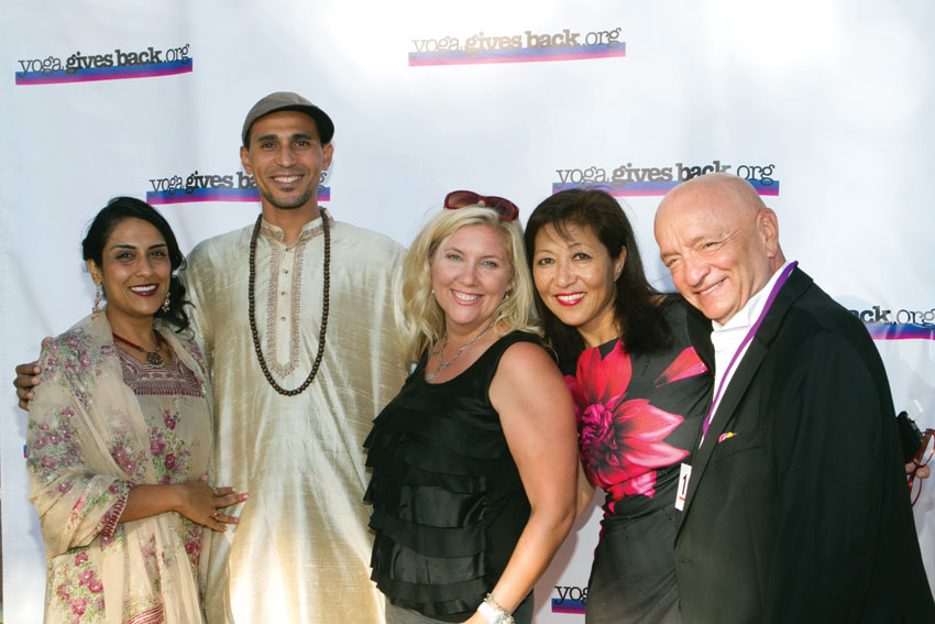 Siva Mohan, Zaire Black, Michelle Westfort (auctioneer),Kayoko Mitsumatsu and Ken Atchity. (Amy Tierney | Thrive Images) 