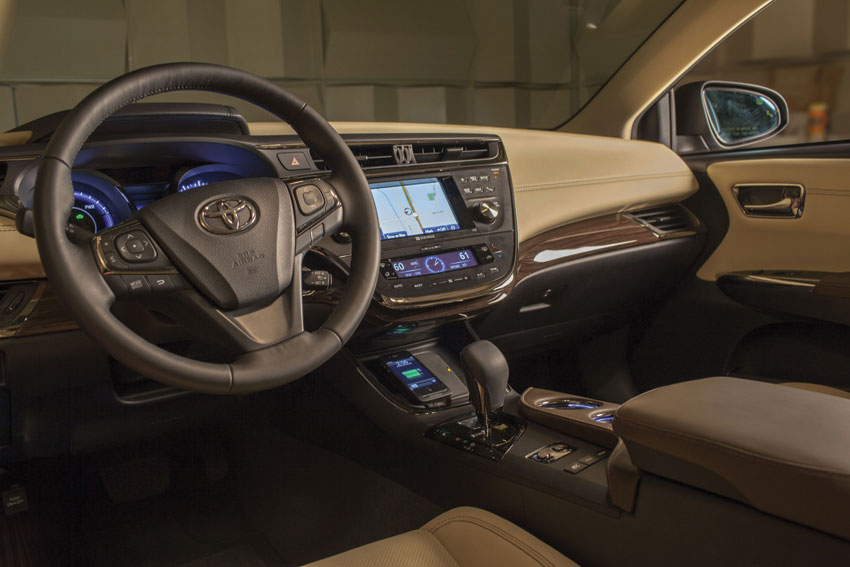 Interior view of the Toyota Avalon. 