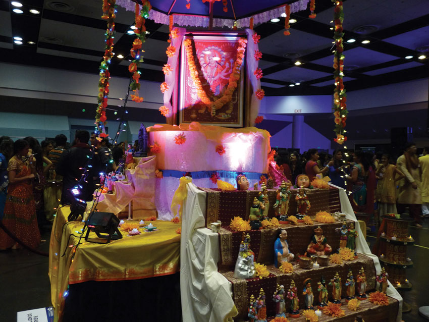 Blessings of Maa Durga for all at Sankara Dandia 2015. (Vasudha Badri-Paul | Siliconeer) 