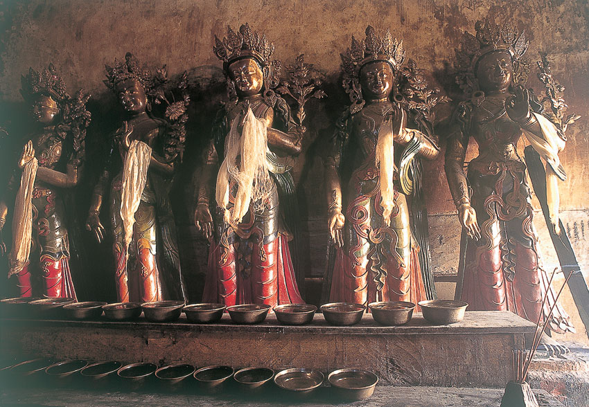 Bodhisattva Statues, Tawang, Arunachal Pradesh. (Incredible India)