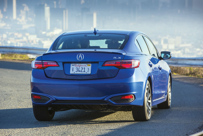 Exterior view of the 2016 Acura ILX.