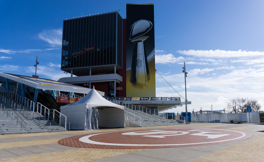 The venue of Super Bowl 50, Levi’s Stadium in Santa Clara, Calif.  (Getty Images) 