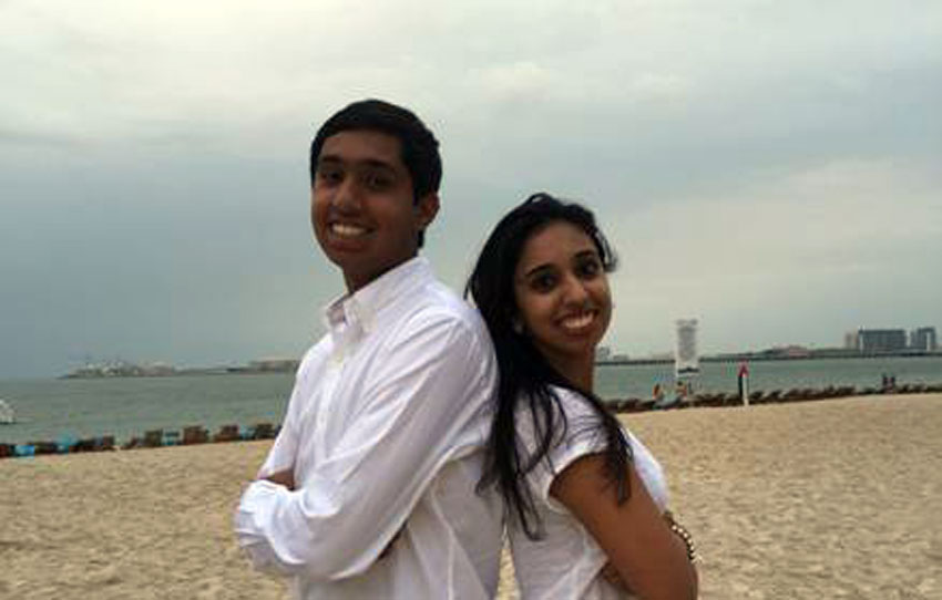 Akshaya Patra USA Youth Ambassadors Rohan and Rhea Bansal.  
