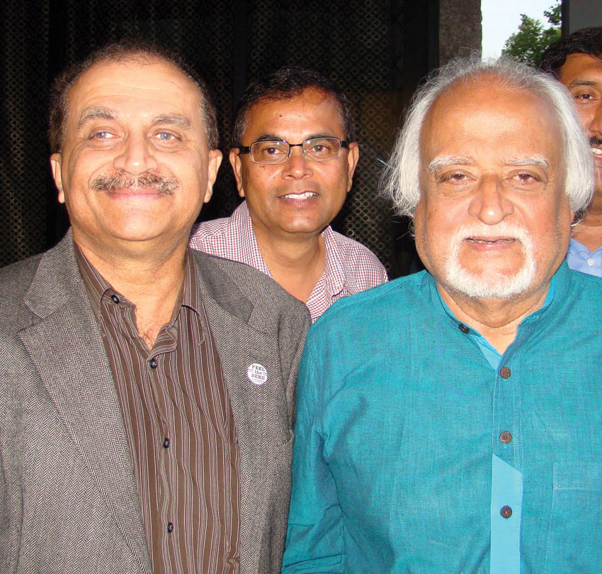 Ras Siddiqui (l) with Anwar Maqsood. 