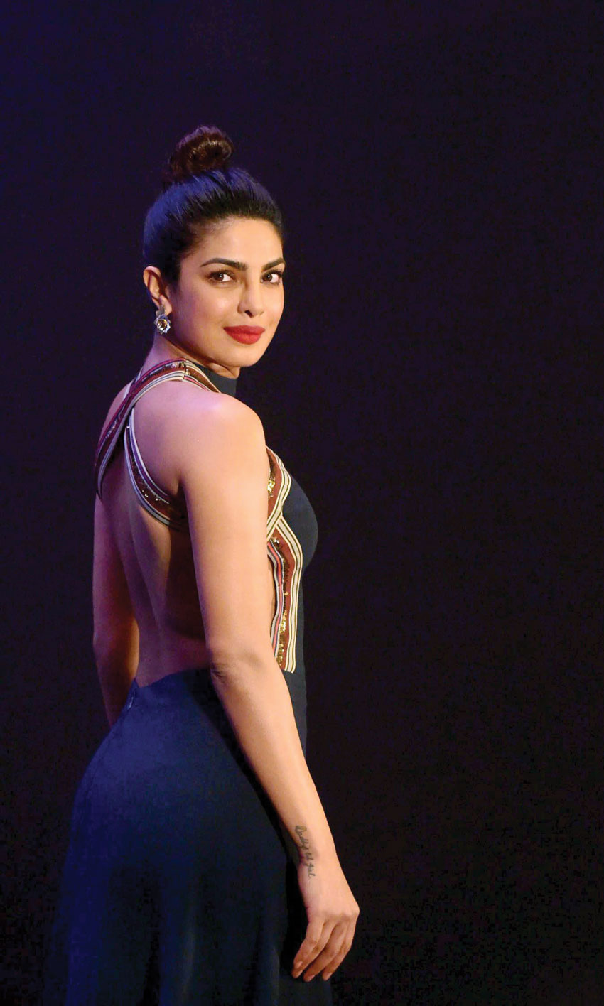 Priyanka Chopra during the cover launch of a magazine in Mumbai, June 30. (Santosh Hirlekar | PTI)