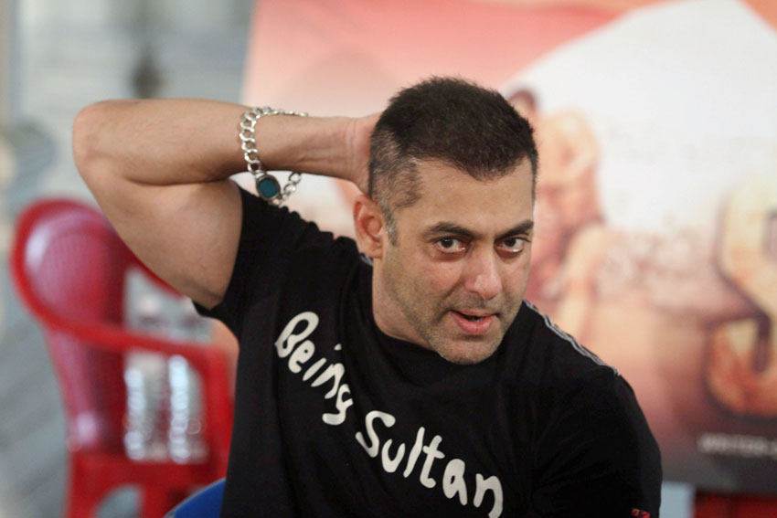 Salman Khan at a media interaction for success of "Sultan" in Mumbai, July 15. (Press Trust of India)