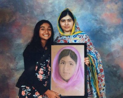 Pearl Raina and Malala Yousafzai