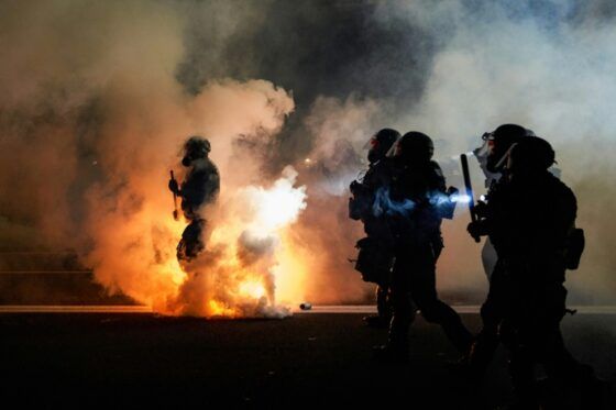 Siliconeer | Tear Gas, Fire Bombs As Police Declare Portland Protest A ...