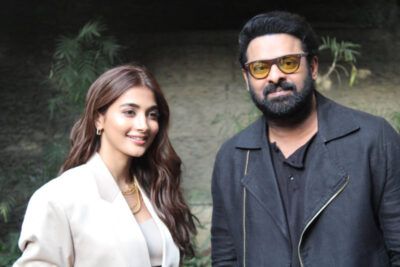 Pooja Hegde and Prabhas promote Radhe Shyam in New Delhi. (All Photos: APH Images)