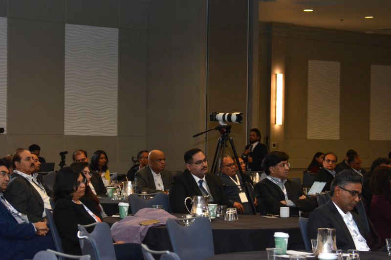 South Asian community in the Silicon Valley attend the Evolv Kickoff B20 India Roadshow held in Palo Alto, Calif.