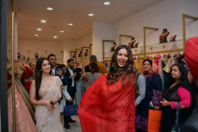 Punjabi actress Sonam Bajwa at the grand opening of Frontier Heritage in Fremont, Calif. (All Photos: Vansh A. Gupta/Siliconeer)