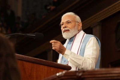 PM Modi addressing the Joint Session of US Congress, in Washington DC on June 22, 2023. (PIB)