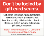 PSA: Gift Card Scams - Apple