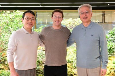 LG CEO William Cho and Meta Founder and CEO Mark Zuckerberg met at LG Twin Towers in Yeouido, Seoul (LG Electronics)