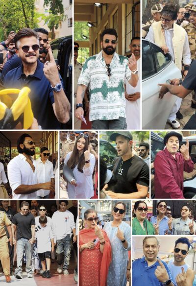 Bollywood Stars voting in India's 2024 Elections (Pallav Paliwal/APH Images)