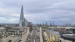 A panoramic view of modernized London from the Wagtail Rooftop Bar. Seen here is The Shard (r) and Canary Wharf(l). (All Photos: Vansh A. Gupta/Siliconeer)